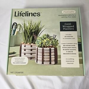 Lifelines Cord-Wrapped Planters Crafting Kit‎